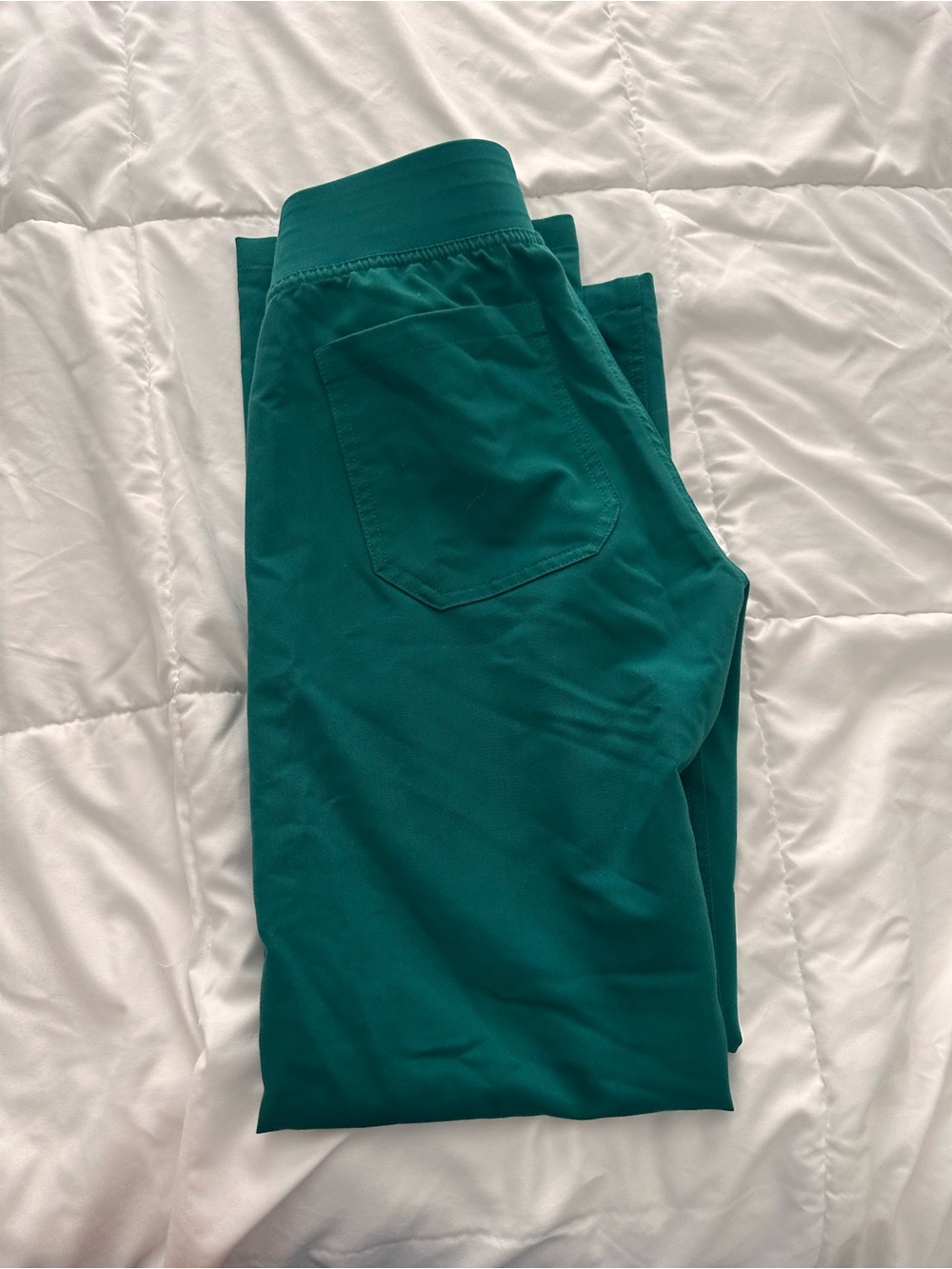 Figs Women's Teal XXS Petite Livingston Straight Leg Scrub Pants - Picture 4 of 5